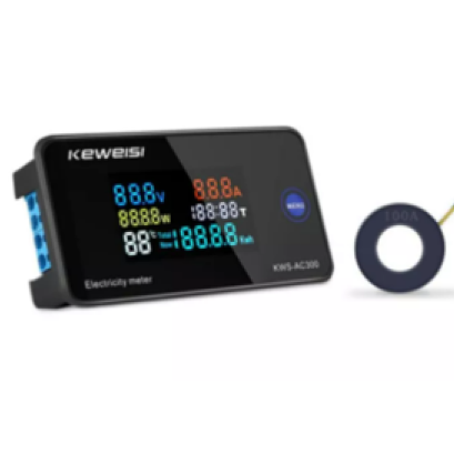 มิเตอร์วัดกำลังไฟ AC 220Vวัดค่าพลังงานไฟฟ้า