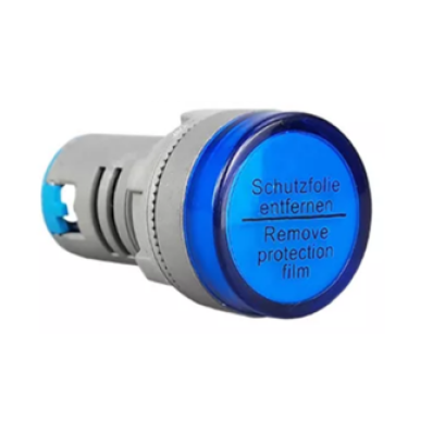LED Pilot Lampหลอดไฟตู้คอนโทรล 22mm AC 220V(สีนำเงิน)