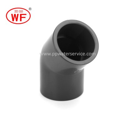 ข้องอ45 WF UPVC ANSI  Degree  Elbowขนาด1/2" DN15