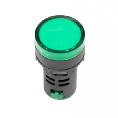 LED Pilot Lamp หลอดไฟตู้คอนโทรล 22mm AC 220V (สีเขียว)