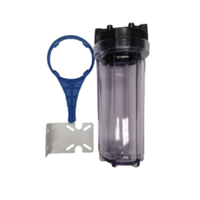 กระบอกไส้กรอง 10นิ้ว 4หุน/6หุน ใส เกลียวในทองเหลือง