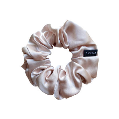 AVANA Grande 100% Mulberry silk scrunchies - Lotus root