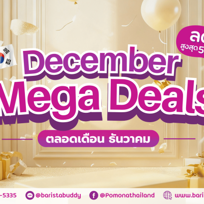 December Mega Deals หนึ่งปีมีแค่ครั้งเดียว ลด 50% ทุกรายการ