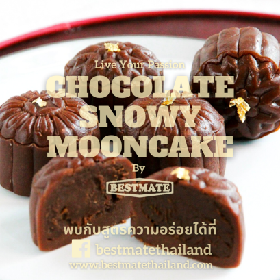 Chocolate Snowy Mooncake