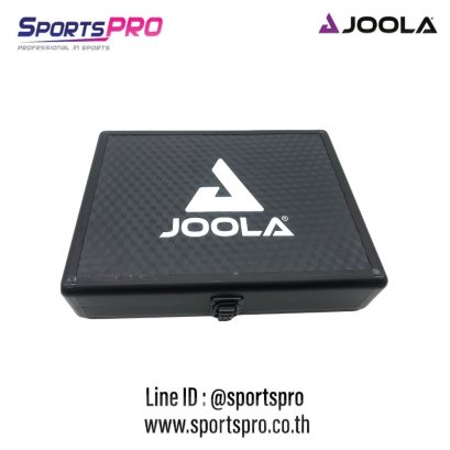 JOOLA ALUMINUM TABLE TENNIS RACKET CASE WITH BALL STORAGE (BLACK)