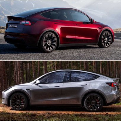 สีใหม่! Tesla Model Y สี “Midnight Red Cherry” สีจริงสวยมาก