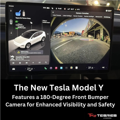 Tesla Model Y รุ่นใหม่ มาพร้อมกล้องกันชนหน้า 180 องศา เพิ่มทัศนวิสัยและความปลอดภัย