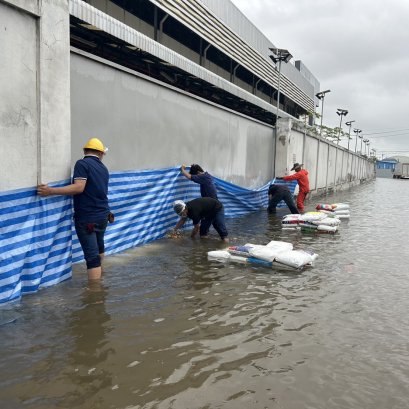 สถานการณ์ฝนตกหนักและน้ำท่วมขังในพื้นที่