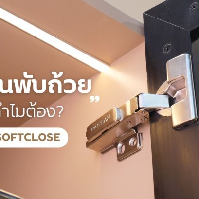 บานพับถ้วย ทำไมต้อง Soft-Close?