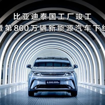 集团高层出席比亚迪泰国工厂竣工暨第800万辆新能源汽车下线仪式