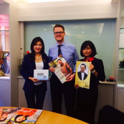 3月28日 世界三大旅游协会之一PATA资深驻泰代表拜访集团董事长郭蕊女士