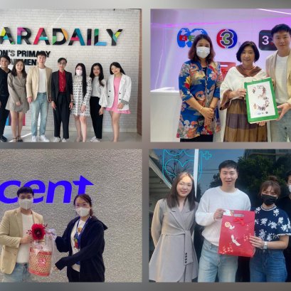 集团副总裁钟慕岳先生率集团骨干新年拜访多家泰国知名媒体公司