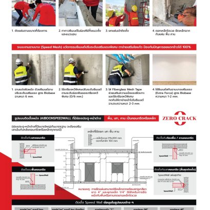 JAIBOONSPEEDWALL SOLUTION ได้พัฒนาอย่างมาต่อเนื่องสามารถทำให้งานเร็วขึ้น มีคุณภาพและมาตรฐานที่สูงขึ้น