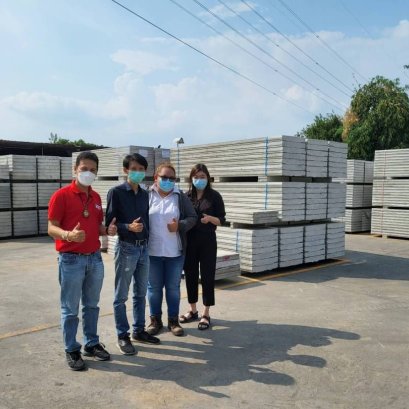   บริษัท ภควรรณ168 ดีแอนด์ซี จำกัด ทีมสถาปนิก เยี่ยมโรงงานผลิตผนังJAIBOONSPEEDWALL