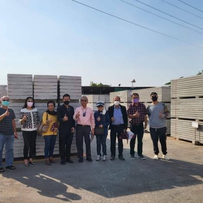 กลุ่มนักพัฒนาอสังหาริมทรัพย์ไทย เยี่ยมโรงงานผลิตผนังJAIBOONSPEEDWALL