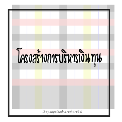 โครงสร้างการบริหารงานเงินทุนหมุนเวียนโรงงานในอารักษ์