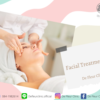 นวดหน้า กระตุ้นผิวสวย  และ ช่วยให้ผ่อนคลาย - De Fleur Clinic