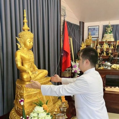 มูลนิธิพุทธภูมิธรรม นำถวายองค์ พระพุทธอัมรินทรบูชา (องค์พระพุทธมหาจักรพรรดิชนะมาร) อธิษฐานให้แผ่นดินไทยร่มเย็น