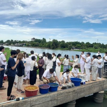 บุญไถ่ชีวิตสรรพสัตว์สำเร็จแล้ว ณ ท่าน้ำพุทธจักษุวิชชาลัย