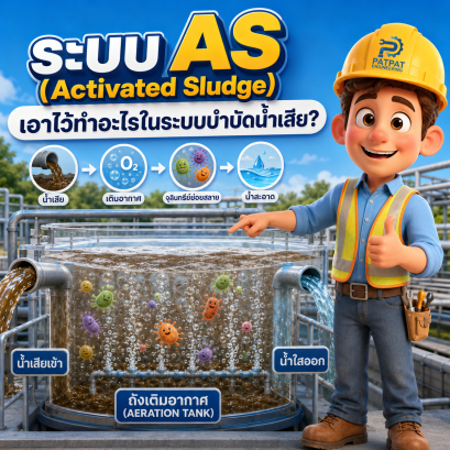 ระบบ AS (Activated Sludge) เอาไว้ทำอะไรในระบบบำบัดน้ำเสีย?