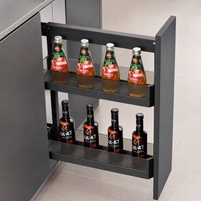 Pull Out Bottle Basket