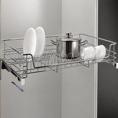 Pull Out Dish Basket