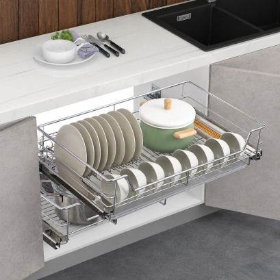 Pull Out Dish Basket