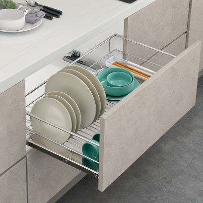 Pull Out Dish Basket