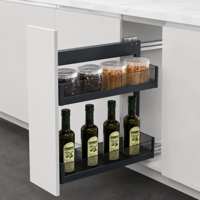 Pull Out Bottle Basket