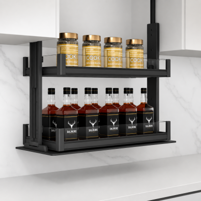 Vertical Lifting Storage Rack Basket