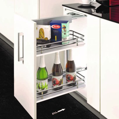Pull Out Bottle Basket