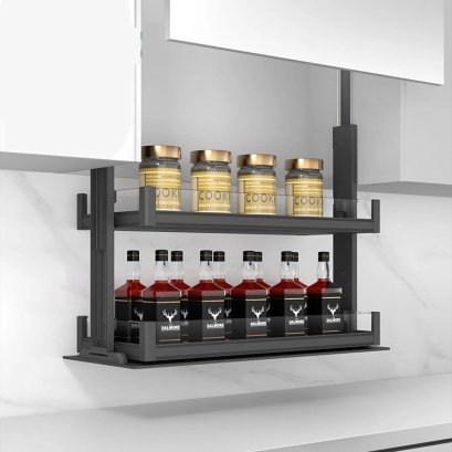 Vertical Lifting Storage Rack Basket