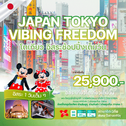 JAPAN โตเกียว TOKYO VIBING FREEDOM 5 วัน 3 คืน