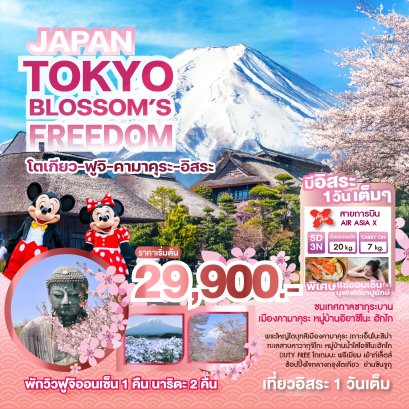 JAPAN TOKYO BLOSSOM'S FREEDOM 5 วัน 3 คืน