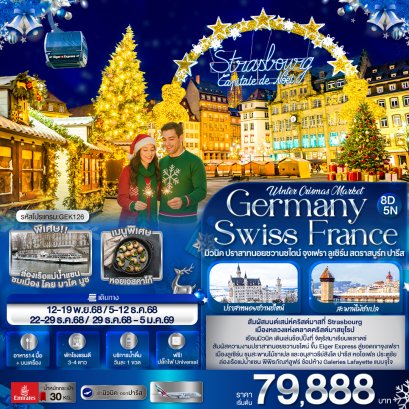 Winter Crismas Market Germany Switzerland France 8 วัน 5 คืน