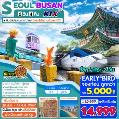 เกาหลี KTX Seoul Busan 6 วัน 4 คืน AUG-DEC2024