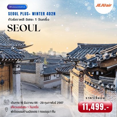 ทัวร์เกาหลี Seoul Plus+ Winter 4 วัน 2 คืน