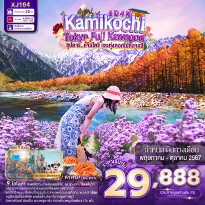 TOKYO KAMIKOCHI FUJI KAWAGOE 6 วัน 4 คืน ทุ่งดอกไม้หลากสี