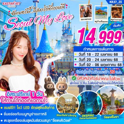 เกาหลี SEOUL MY LOVE (ฟรีเดย์ 1 วัน) 5 วัน 3 คืน