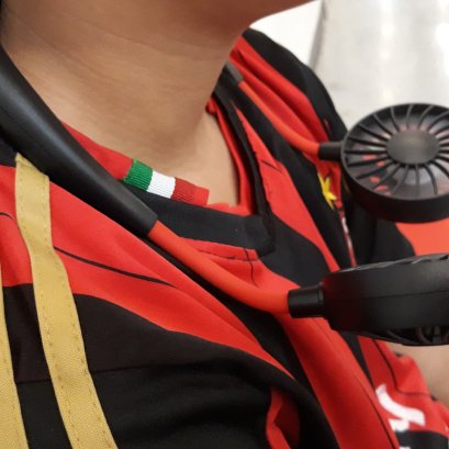 พัดลมห้อยคอ ส่วนตัวพกพา 2 ใบพัด แบตในตัว พัดลม 3 ระดับ Personal Fan Neckfan