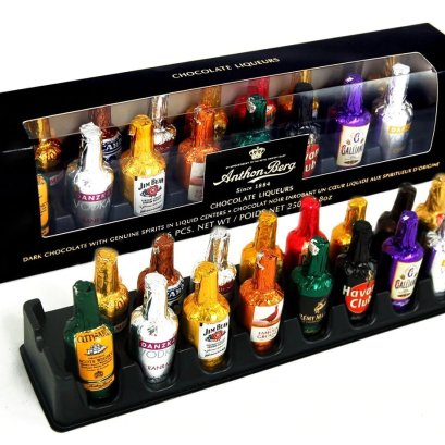 ช็อกโกแลตเหล้า whisky chocolate 16 ชิ้นต่อกล่อง anthon berg liquor chocolate
