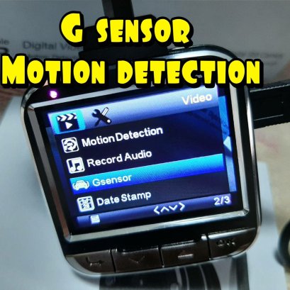 Dash Camera กล้องวีดีโอติดรถยนต์ G-55 เมนูไทย มีระบบถ่ายอัตโนมัติ ขณะจอดรถ