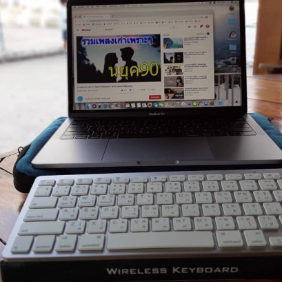 Macbook คีย์บอร์ด บูลทูธจีน แป้น ไทย อังกฤษ