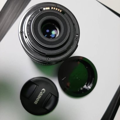 เลนส์ canon kit 18-55 mm มือสอง มีฟิลเตอร์ uv สภาพ 98%