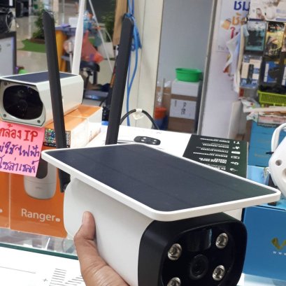 กล้อง IP CAMERA วงจรปิดพลังงานแสงอาทิตย์ โซล่าเซลล์