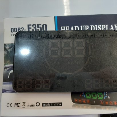 HUD Head Up Display วัดความเร็ว เกจวัดความเร็วดิจิตอล วัดความเร็วรถ สะท้อนกระจก Port OBD