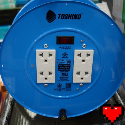 ปลั๊กพ่วงยาว20เมตรโตชิโน่