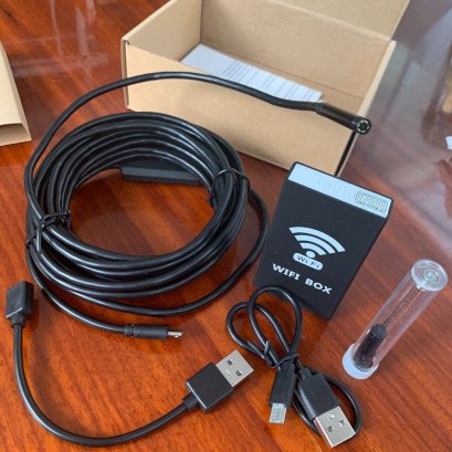 กล้องงู ส่องท่อ เข้าที่แคบ ยาว 5 เมตร Snake Camera wifi Box