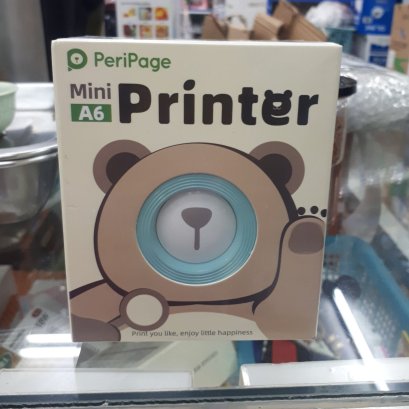 เครื่องปริ้นจิ๋ว mini printer รุ่น Peripage A6 รองรับภาษาไทย ขนาดพกพา
