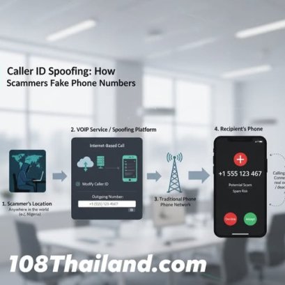 รู้ทันมิจฉาชีพ วิธีการที่มิจฉาชีพใช้ในการโทรจากประเทศหนึ่ง